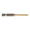 Сверло по металлу с шестигранным хвостовиком Milwaukee SHOCKWAVE HSS-G TIN RED HEX 3 x 65 mm - 48894763, Диаметр: 3, Модель: SHOCKWAVE HSS-G TIN RED HEX 3 x 65 mm, Длина (мм): 65, внеший вид