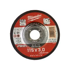 Отрезной диск по металлу Milwaukee PRO-PLUS SC-42 115x3 MM 25 PCS - 4932451495, внеший вид