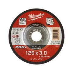 Отрезной диск по металлу Milwaukee PRO-PLUS SC-42 125x3 MM 25 PCS - 4932451496, внеший вид