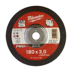 Отрезной диск по металлу Milwaukee PRO-PLUS SC-42 180x3 MM 25 PCS - 4932451497, внеший вид