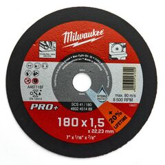 Тонкий отрезной диск по металлу Milwaukee PRO-PLUS SCS-41 180x1.5 MM 25 PCS - 4932451489, внеший вид