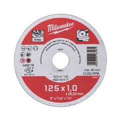 Тонкий отрезной диск по металлу Milwaukee SCS-41 125x1 MM 50 PCS - 4932451477, внеший вид