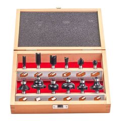 Набор фрез Milwaukee ROUTER BIT SET 8MM 12PCS - 4932451668, внеший вид