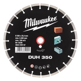Алмазный диск Milwaukee CIS DUH 350 mm - 4932478707, Диаметр диска (мм): 350, Посадочный диаметр (мм): 25,4, Модель: CIS DUH 350 mm, фото 