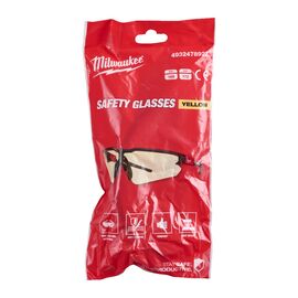Очки защитные Milwaukee Enhanced Safety Glasses Yellow - 4932478927, Цвет: Желтый, Вариант модели: Enhanced Safety Glasses Yellow, фото , изображение 3