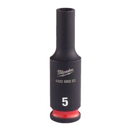 Ударная головка Milwaukee 5 MM ¼˝ IMPACT SOCKET DEEP удлиненная - 4932480253, Модель: 5 MM ¼˝ IMPACT SOCKET DEEP, внеший вид