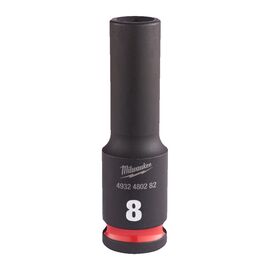 Ударная головка Milwaukee 8 MM ⅜˝ IMPACT SOCKET DEEP удлиненная - 4932480282, Модель: 8 MM ⅜˝ IMPACT SOCKET DEEP, внеший вид