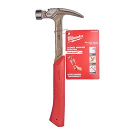 Стальной молоток с прямым гвоздодером Milwaukee STEEL RIP CLAW HAMMER 20OZ 570G - 4932478654, Модель: STEEL RIP CLAW HAMMER 20OZ 570G, внеший вид
