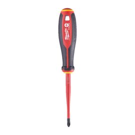 Трехгранная отвертка, изолированная Milwaukee TRI-LOBE VDE SCREWDRIVER PZ⁄SL2 X100 - 4932478736, Тип отвертки: PZ / SL 2, Модель: TRI-LOBE VDE SCREWDRIVER PZ⁄SL2 X100, Длина (мм): 100, внеший вид