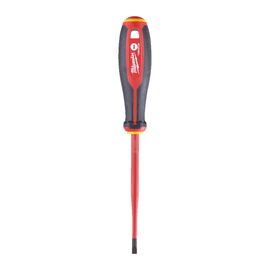 Трехгранная отвертка, изолированная Milwaukee TRI-LOBE VDE SCREWDRIVER-SLOTTED 1.0 X 5.5 X 125 - 4932478716, Тип отвертки: SL 1 x 5,5, Модель: TRI-LOBE VDE SCREWDRIVER-SLOTTED 1.0 X 5.5 X 125, Длина (мм): 125, внеший вид