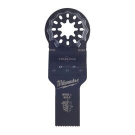 Биметаллическое полотно по древесине с гвоздями Milwaukee WOOD & NAILS BI-METAL 20MM PLUNGE BLADE - 48906000, Ширина лезвия (мм): 20, Модель: WOOD & NAILS BI-METAL 20MM PLUNGE BLADE, Длина (мм): 34, внеший вид