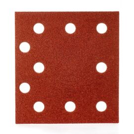 Шлифовальный лист для вибрационных шлифмашин Milwaukee 115 X 107 H&L GR 40 10 PCS - 4932492242, Зернистость: 40, Модель: 115 X 107 H&L GR 40 10 PCS, внеший вид