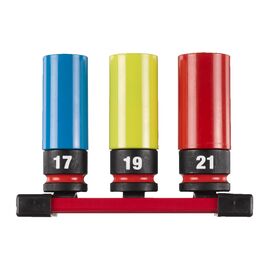 Набор ударных головок Milwaukee HEX SOCKET SHW ½˝ AUTOMOTIVE SET II 3PC - 4932493370, Модель: HEX SOCKET SHW ½˝ AUTOMOTIVE SET II 3PC, внеший вид