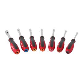 Набор торцевых отверток, сквозных Milwaukee HOLLOWCORE NUT DRIVER SET 7PC - 4932492372, Тип отвертки: SW5, Модель: HOLLOWCORE NUT DRIVER SET 7PC, внеший вид
