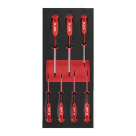 Набор трехгранных отверток Milwaukee SCREWDRIVER TX SET 1 FOAM INSERT 7PC - 4932492391, внеший вид