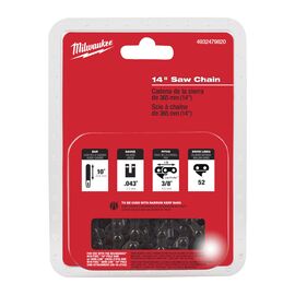 Цепь для цепной пилы Milwaukee 35 CM／14˝ SAW CHAIN ⅜˝ X 1.1MM - 4932479820, Модель: 35 CM／14˝ SAW CHAIN ⅜˝ X 1.1MM, внеший вид
