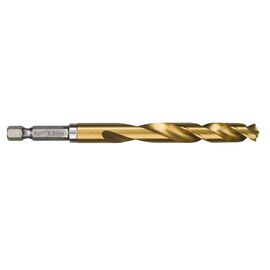 Сверло по металлу с шестигранным хвостовиком Milwaukee SHOCKWAVE HSS-G TIN RED HEX 9.5 x 118 mm - 48894722, Диаметр: 9,5, Модель: SHOCKWAVE HSS-G TIN RED HEX 9.5 x 118 mm, Длина (мм): 118, внеший вид