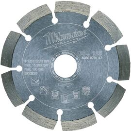 Алмазный диск Milwaukee DSU 125 - 4932373147, Диаметр диска (мм): 125, Посадочный диаметр (мм): 22,23, Модель: DSU 125, внеший вид