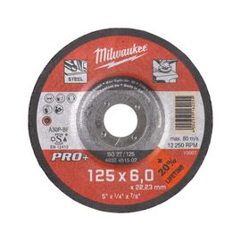 Шлифовальный диск по металлу Milwaukee PRO-PLUS SG-27 125x6 MM 25 PCS - 4932451502, фото 