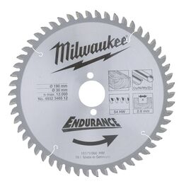 Пильный диск по дереву Milwaukee WNF 190 x 30 x 2.8 54T для циркулярной пилы - 4932346512, фото 