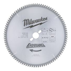 Пильный диск по дереву Milwaukee WNF 305 x 30 x 3.2 96T для торцовочной пилы - 4932352143, Диаметр диска (мм): 305, Посадочный диаметр (мм): 30, Модель: WNF 305 x 30 x 3.2 96T, фото 