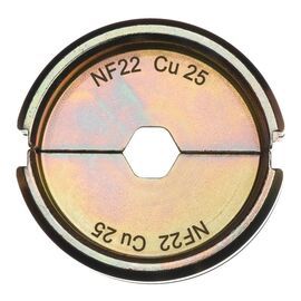 Сменная матрица для опрессовки медных кабельных наконечников Milwaukee NF22 CU 25 - 4932451734, фото 