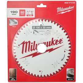 Пильный диск по алюминию Milwaukee P ALU 190 X 30 X 2.4 54TF NEG - 4932471303, фото 