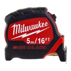 Рулетка с широким полотном Milwaukee PREMIUM WIDE BLADE 5m-16ft - 4932471817, Модель: PREMIUM WIDE BLADE 5m-16ft, фото 