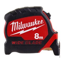 Рулетка с широким полотном Milwaukee PREMIUM WIDE BLADE 8m - 4932471816, Модель: PREMIUM WIDE BLADE 8m, фото 