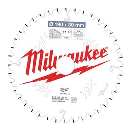 Пильный диск по дереву Milwaukee CSB MS W 190 x 30 x 2.4 x 40ATB neg. для торцовочной пилы - 4932471314, Диаметр диска (мм): 190, Посадочный диаметр (мм): 30, Модель: CSB MS W 190 x 30 x 2.4 x 40ATB neg., внеший вид