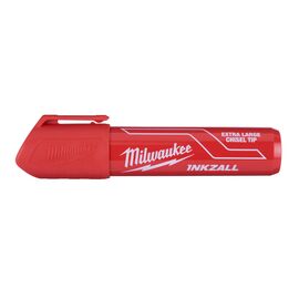 Маркер для стройплощадки Milwaukee INKZALL™ red chisel tip marker XL - 4932471560, фото 