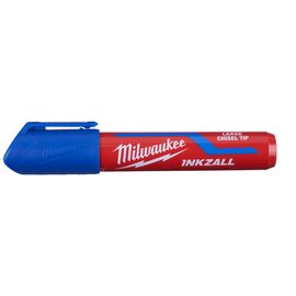 Маркер для стройплощадки Milwaukee INKZALL™ blue chisel tip marker L - 4932471557, внеший вид