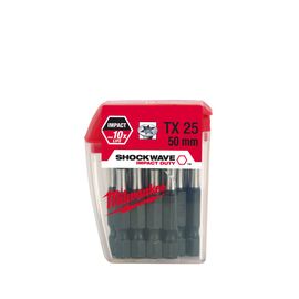 Ударная бита Milwaukee SHOCKWAVE IMPACT DUTY™ GEN1 TX25 X 50 MM 10 PCS - 4932352978, внеший вид