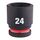 Ударная головка Milwaukee 24 MM ½˝ IMPACT SOCKET STD - 4932480318, Модель: 24 MM ½˝ IMPACT SOCKET STD, внеший вид