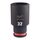 Ударная головка Milwaukee 32 MM ½˝ IMPACT SOCKET DEEP удлиненная - 4932480349, Модель: 32 MM ½˝ IMPACT SOCKET DEEP, фото Ударная головка Milwaukee 32 MM ½˝ IMPACT SOCKET DEEP удлиненная - 4932480349, Модель: 32 MM ½˝ IMPACT SOCKET DEEP, внеший вид