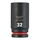 Ударная головка Milwaukee 32 MM ¾˝ IMPACT SOCKET DEEP удлиненная - 4932480391, Модель: 32 MM ¾˝ IMPACT SOCKET DEEP, внеший вид