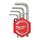 Набор коротких шестигранных имбусовых ключей Milwaukee HEX COMPACT KEY SET 9 PC - 4932492399, фото Набор коротких шестигранных имбусовых ключей Milwaukee HEX COMPACT KEY SET 9 PC - 4932492399, внеший вид