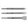 Набор долот Milwaukee SDS-PLUS 3 PC CHISEL SET - 4932430001, внеший вид