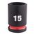 Ударная головка Milwaukee 15 MM ⅜˝ IMPACT SOCKET STD - 4932480272, Модель: 15 MM ⅜˝ IMPACT SOCKET STD, внеший вид