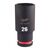 Ударная головка Milwaukee 26 MM ½˝ IMPACT SOCKET DEEP удлиненная - 4932480344, Модель: 26 MM ½˝ IMPACT SOCKET DEEP, внеший вид