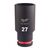 Ударная головка Milwaukee 27 MM ½˝ IMPACT SOCKET DEEP удлиненная - 4932480345, Модель: 27 MM ½˝ IMPACT SOCKET DEEP, внеший вид