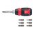 Универсальная отвертка с трещоткой Milwaukee 8 IN 1 COMPACT RATCHETING MULTI-BIT SCREWDRIVER - 4932480581, Модель: 8 IN 1 COMPACT RATCHETING MULTI-BIT SCREWDRIVER, внеший вид, изображение 4