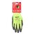 Перчатки рабочие Milwaukee HI-VIS CUT A GLOVES 7／S - 4932479916, Модель: HI-VIS CUT A GLOVES 7／S, Цвет: Черный, салатовый, внеший вид, изображение 2