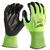 Перчатки рабочие Milwaukee HI-VIS CUT D GLOVES 7／S - 4932479926, Модель: HI-VIS CUT D GLOVES 7／S, Цвет: Черный, салатовый, внеший вид