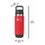 Термос Milwaukee PACKOUT BOTTLE 710 ML CHUG LID RED - 4932493465, Модель: PACKOUT BOTTLE 710 ML CHUG LID RED, внеший вид, изображение 4
