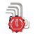 Набор коротких шестигранных имбусовых ключей Milwaukee HEX COMPACT KEY SET 9 PC - 4932492399, фото, изображение 2 Набор коротких шестигранных имбусовых ключей Milwaukee HEX COMPACT KEY SET 9 PC - 4932492399, внеший вид, изображение 2
