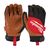 Перчатки с кожаными вставками Milwaukee Hybrid Leather 10/XL - 4932471914, Модель: Hybrid Leather 10/XL, Цвет: Черный, красный, коричневый, внеший вид