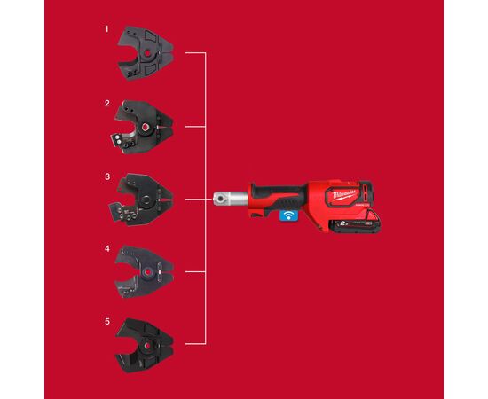 Аккумуляторный гидравлический инструмент для резки кабеля Milwaukee M18 ONEHCC-201C CU⁄AL-SET - 4933464301, Модель: M18 ONEHCC-201C CU⁄AL-SET, фото , изображение 9