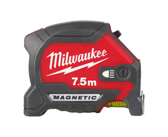 Рулетка с магнитом и подсветкой Milwaukee PREMIUM MAGNETIC GEN III LED 7.5m - 4932492469, Модель: PREMIUM MAGNETIC GEN III LED 7.5m, фото 