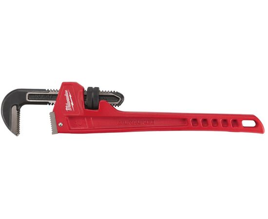 Стальной разводной трубный ключ Milwaukee STEEL PIPE WRENCH 450 MM - 48227118, Вариант модели: STEEL PIPE WRENCH 450 MM, фото 